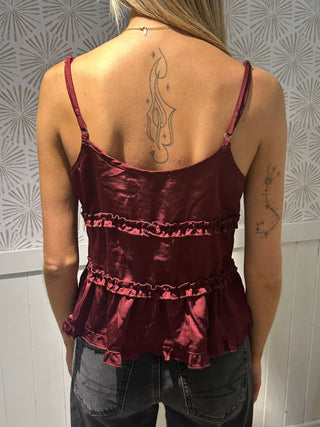 Garnet Ruffle Top - Simply Sunflowers