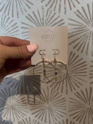 Gemstone Hoop Earring - Simply Sunflowers