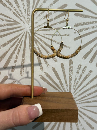 Gemstone Hoop Earrings - Simply Sunflowers