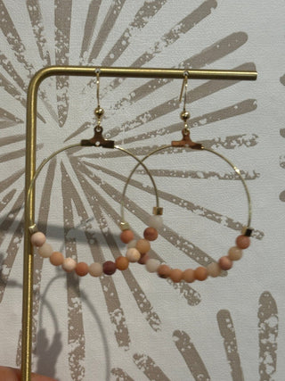 Gemstone Hoop Earrings - Simply Sunflowers