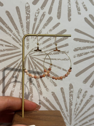 Gemstone Hoop Earrings - Simply Sunflowers