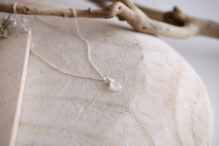 Gemstone Teardrop Silver Necklace - Simply Sunflowers