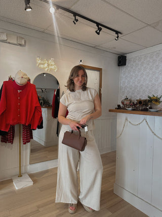 Getting Drinks Linen Pants - Simply Sunflowers