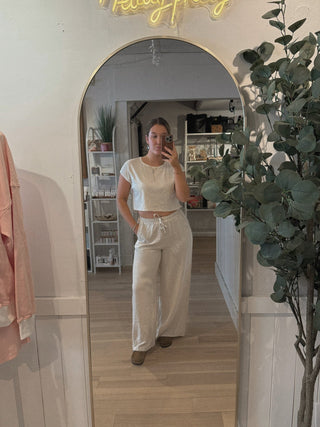 Getting Drinks Linen Pants - Simply Sunflowers