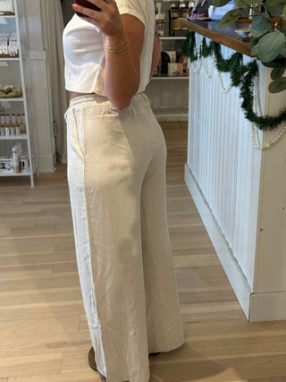 Getting Drinks Linen Pants - Simply Sunflowers