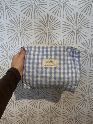 Gingham Travel Bag - Simply Sunflowers
