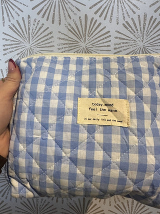 Gingham Travel Bag - Simply Sunflowers