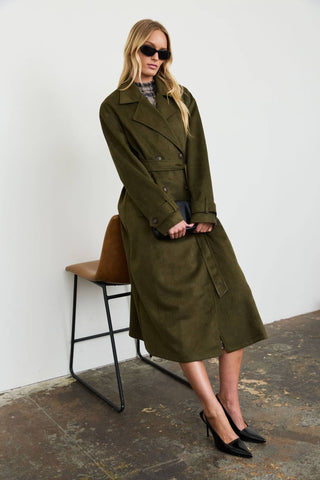 Girls Night Trench Coat - Simply Sunflowers