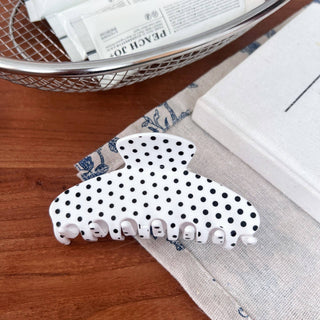 Glossy Polka Dot Pattern Hair Claw Clip - Simply Sunflowers