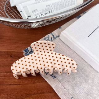 Glossy Polka Dot Pattern Hair Claw Clip - Simply Sunflowers