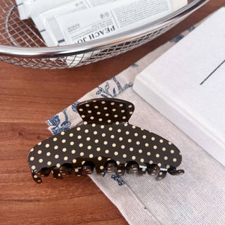 Glossy Polka Dot Pattern Hair Claw Clip - Simply Sunflowers