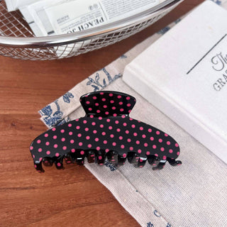 Glossy Polka Dot Pattern Hair Claw Clip - Simply Sunflowers