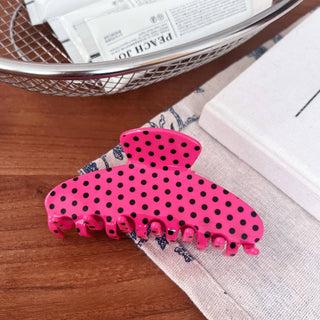 Glossy Polka Dot Pattern Hair Claw Clip - Simply Sunflowers