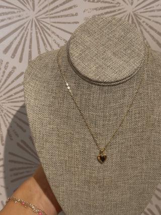 Gold Heart Locket Necklace - Simply Sunflowers