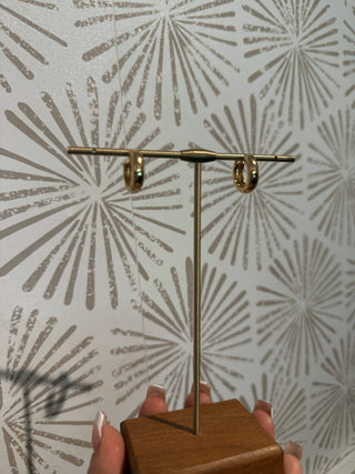 Gold Huggie Hoop - Simply Sunflowers