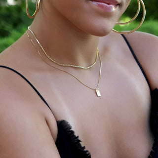 Gold Plate Necklace - Simply Sunflowers