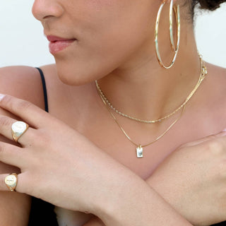 Gold Plate Necklace - Simply Sunflowers