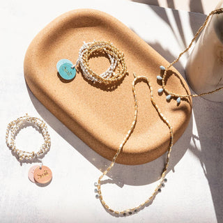 Gold Rose Quartz Metal Wrap - Simply Sunflowers