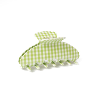 Green Gingham Claw Clip - Simply Sunflowers