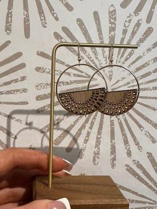 Half Moon Earrings - Simply Sunflowers