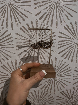 Half Moon Earrings - Simply Sunflowers