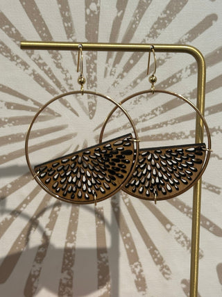 Half Moon Earrings - Simply Sunflowers