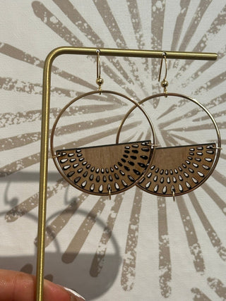 Half Moon Earrings - Simply Sunflowers