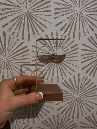 Half Moon Earrings - Simply Sunflowers