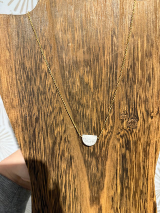 Half Moon Necklace - Simply Sunflowers