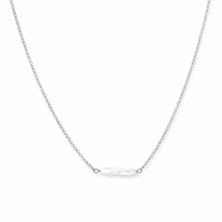 Halo Pearl Bar Necklace - Simply Sunflowers