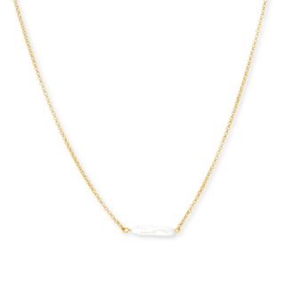 Halo Pearl Bar Necklace - Simply Sunflowers
