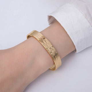 Hammered Gold Cuff - Simply Sunflowers