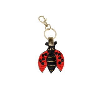 Handmade Beaded Lady Bug Themed Key Chain - Simply Sunflowers