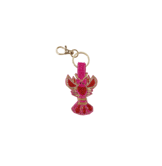 Handmade Beaded Multi Color Lobster Themed Key Chain - Simply Sunflowers