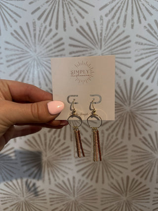 Hanna Fringe Earrings - Simply Sunflowers