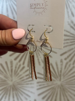 Hanna Fringe Earrings - Simply Sunflowers