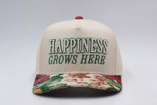 Happiness Grows Here Trucker Hat - Simply Sunflowers