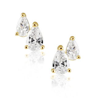 Harmony Mini Pear Studs - Simply Sunflowers
