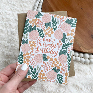 "have a lovely birthday" Birthday Card - Simply Sunflowers