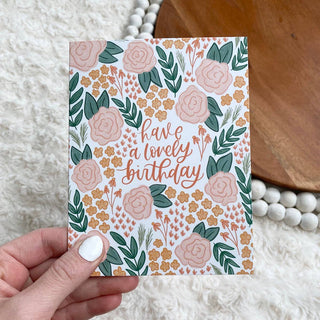 "have a lovely birthday" Birthday Card - Simply Sunflowers