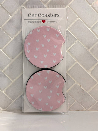 Heart Car Coasters - Simply Sunflowers