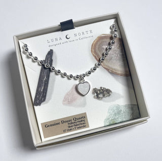 Heart's Accelerated Ball Chain Necklace Silver - Simply Sunflowers