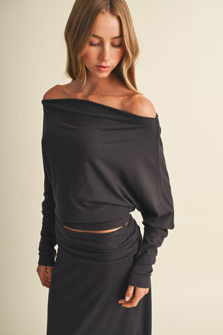 High-Density Jersey Dolman Sleeve Pullover - Simply Sunflowers