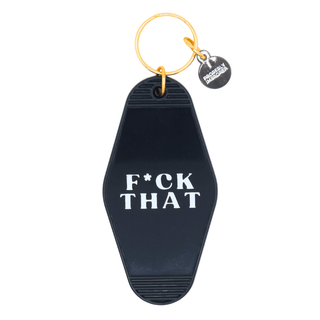 Hot Stamped Motel Keychain F*ck That - Simply Sunflowers