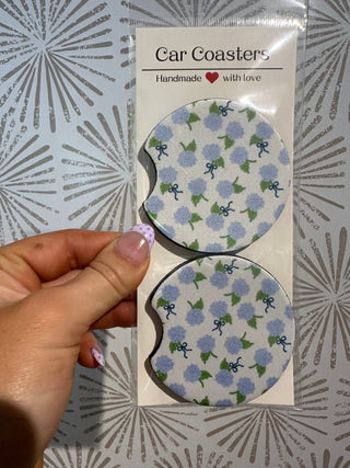 Hydrangea Car Coasters - Simply Sunflowers
