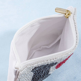 I Love Ski Beaded Coin Purse - Simply Sunflowers