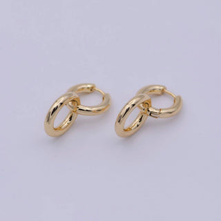 Intertwined Gold Huggies - Simply Sunflowers