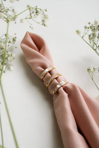 Iridescent Band Gold Ring - Simply Sunflowers
