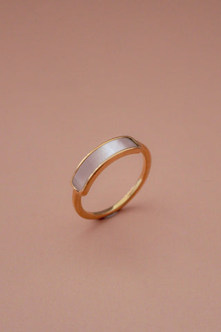 Iridescent Band Gold Ring - Simply Sunflowers