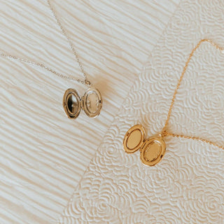 Isabelle Locket Necklace - Simply Sunflowers